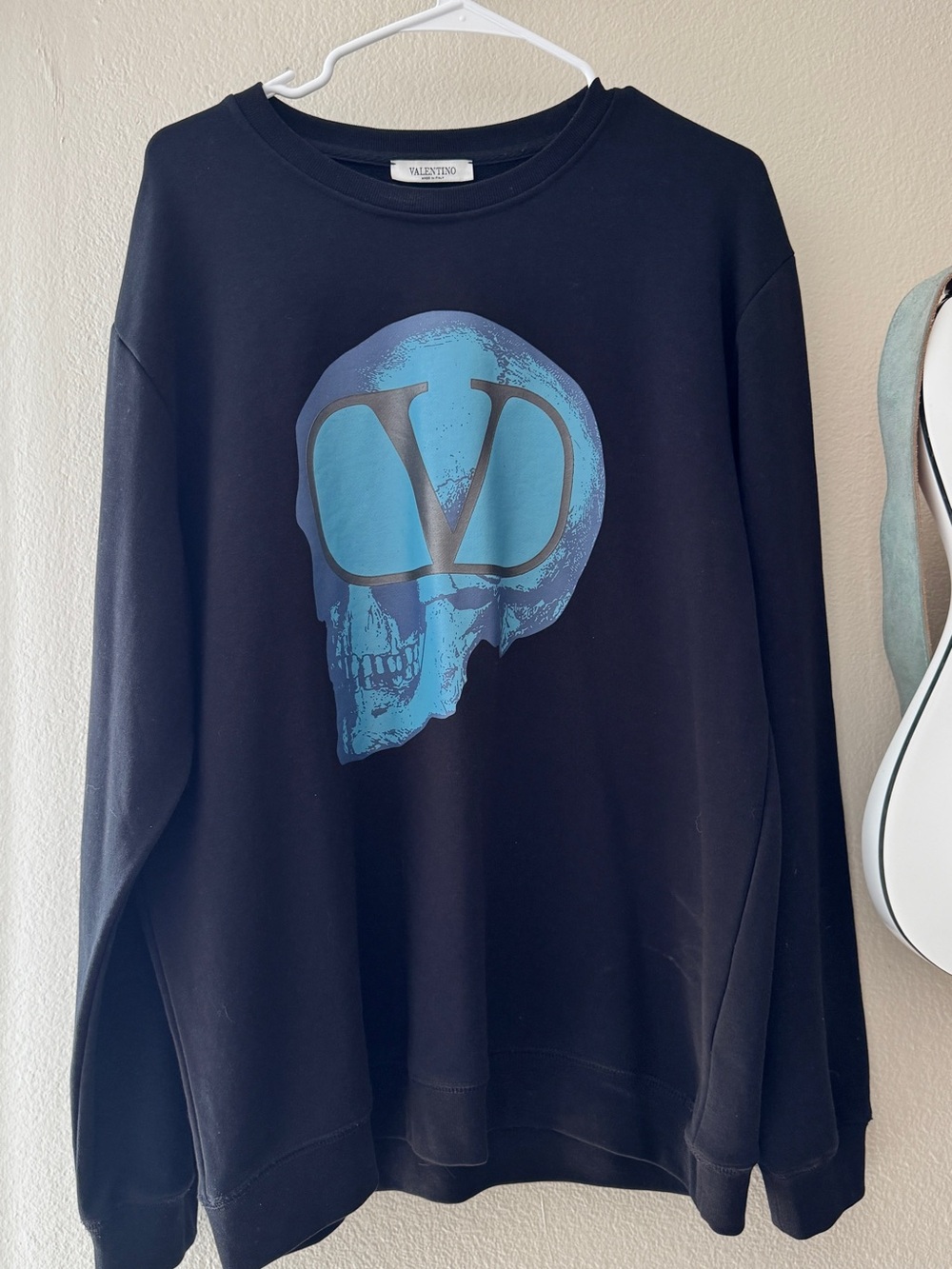 Valentino x Undercover Skull V Logo Sweatshirt Black XXL Made in Italy